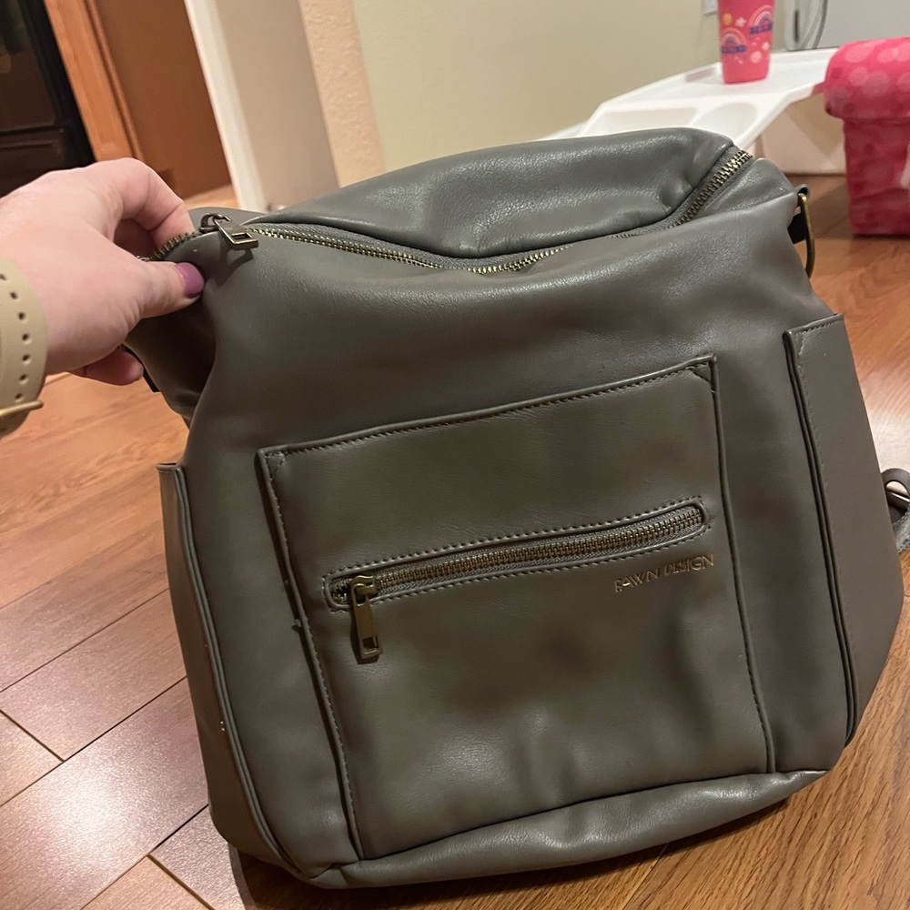 Fawn Design Original diaper bag in Stone. Gently used
